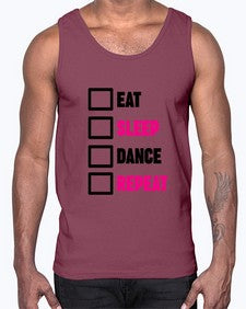Eat sleep dance repeat 120#- ballet- Cotton Tank