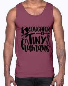 Educator Of Tiny Humans Style 744#- teacher- Cotton Tank