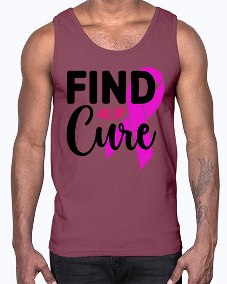 Find a Cure 26#- breast cancer- Cotton Tank