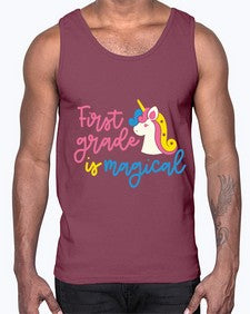 First Grade Is Magical 143#- first grade- Cotton Tank