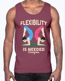 Flexibility is Needed 218#- yoga- Cotton Tank