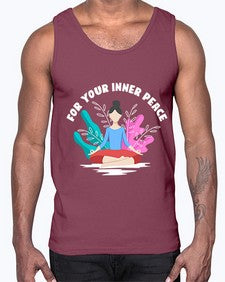 For Your Inner Peace 222#- yoga- Cotton Tank
