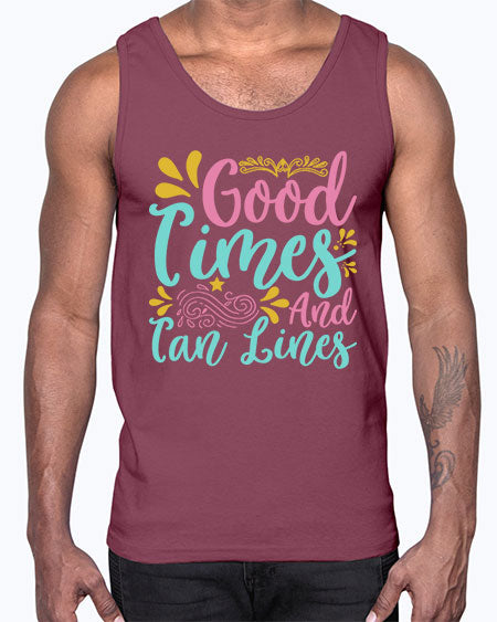 GOOD TIMES AND TAN LINES Style 65#- summer- Cotton Tank
