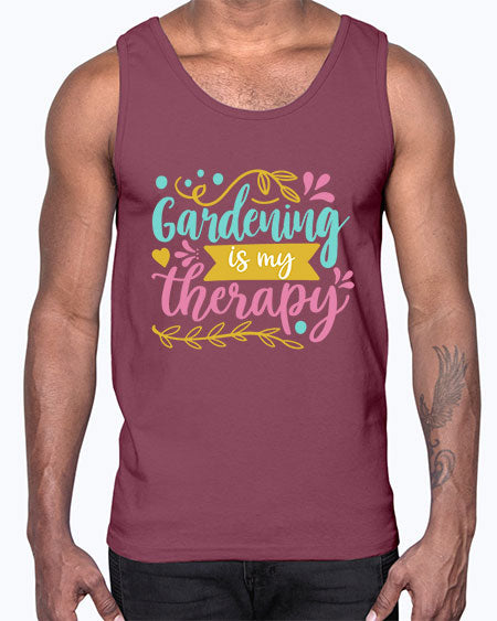 Gardening is my therapy Style 66#- summer- Cotton Tank