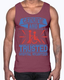 Genuine and Trusted Hospital Volunteer Style 2#- volunteer- Cotton Tank
