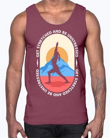 Get Stretched 225#- yoga- Cotton Tank