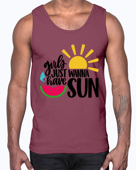 Girls Just Wanna Have Sun Style 44#- summer- Cotton Tank