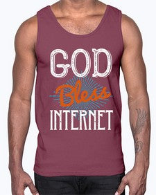 God bless internet 78#- internet- Cotton Tank