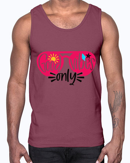 Good Vibes Only Style 42#- summer- Cotton Tank