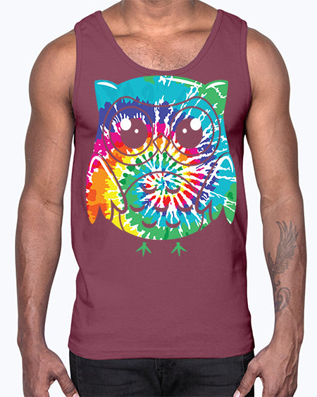 Graphic Owl Tiedye A TurtleRabbit 8#- owl- Cotton Tank
