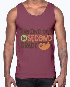 Hanging Out in Second 235#- second grade- Cotton Tank