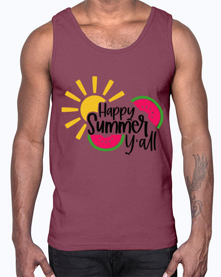 Happy Summer Yall Style 41#- summer- Cotton Tank