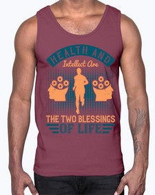 Health and intellect are the two blessings of life Style 36#- diabetes- Cotton Tank