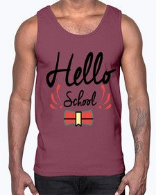 Hello School 319#- general school- Cotton Tank