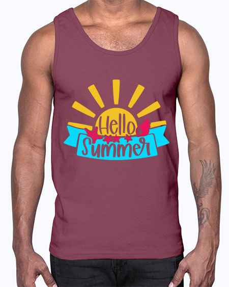 Hello Summer Style 38#- summer- Cotton Tank