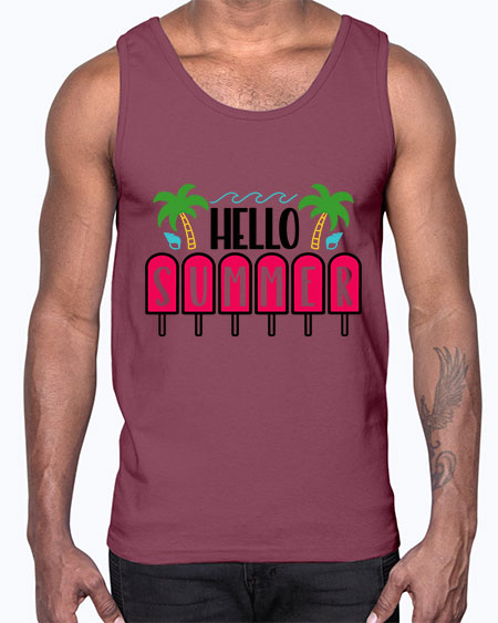 Hello Summer Style 39#- summer- Cotton Tank