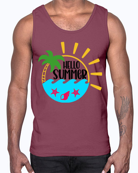 Hello Summer Style 40#- summer- Cotton Tank