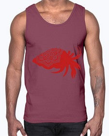 HermitCrabMandala 518#- mandala- Cotton Tank