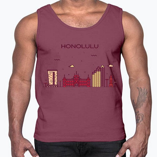 Honolulu 906#- cities- Cotton Tank