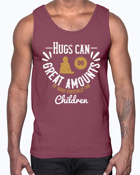 Hugs can do great amounts of good especially for children Style 90#- kids- Cotton Tank