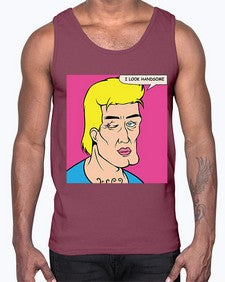 I Look Handsome 574#- art pop art- Cotton Tank