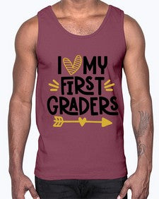 I Love My First 365#- first grade- Cotton Tank