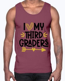 I Love My Third 368#- third grade- Cotton Tank