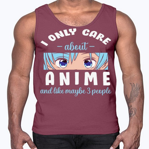 I Only Like People Anime Japanese 241#- anime- Cotton Tank