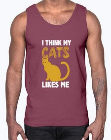 I Think My Cats- cats- Cotton Tank