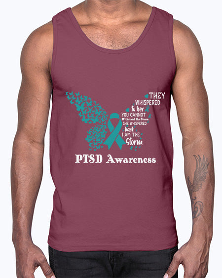 I am the storm PTSD 20#- PTSD- Cotton Tank