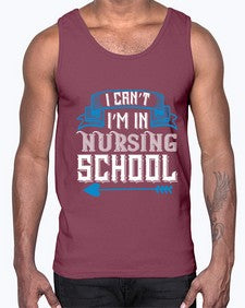 I cant im in nursing school Style 879#- nurse- Cotton Tank