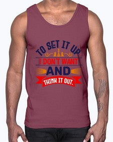 I dont want to set it up and think it out 105#- chess- Cotton Tank