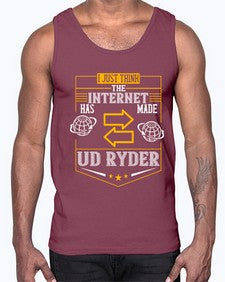 I just think the Internet has made us ryder 75#- internet- Cotton Tank