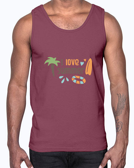 I love summer 91#- summer- Cotton Tank