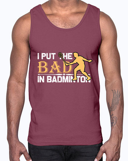 I put 1096#- badminton- Cotton Tank
