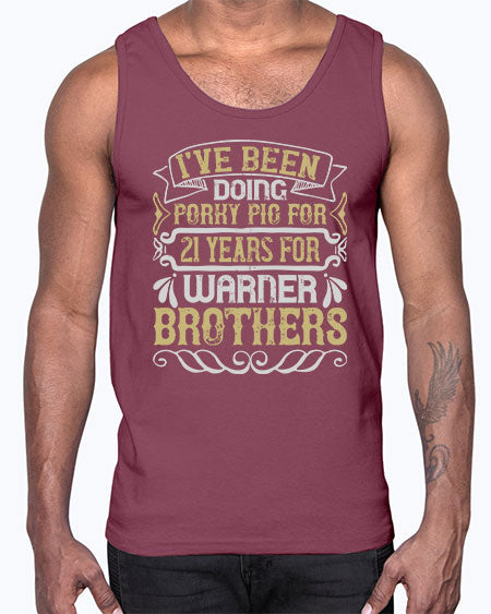 I’ve been doing Porky Pig for years for Warner Brothers Style 48#- pig- Cotton Tank