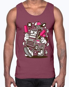 Ice Cream Truck 1173#- ice cream- Cotton Tank