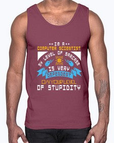 Im a computer scientist my level of sarsasm is very 35#- computer- Cotton Tank
