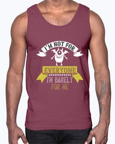 Im not for everyone Im barely for me 51#- funny- Cotton Tank
