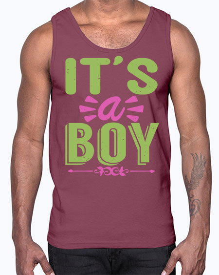 Its A Boy Style 130#- baby- Cotton Tank