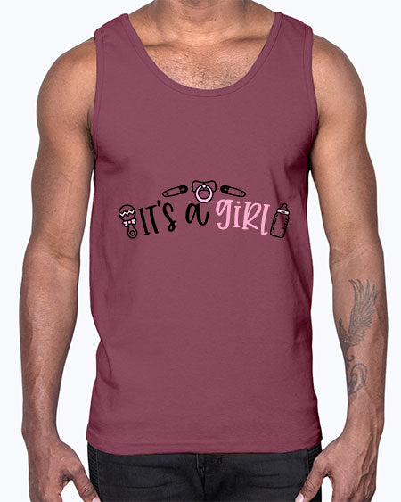 Its A Girl Style 355#- baby- Cotton Tank