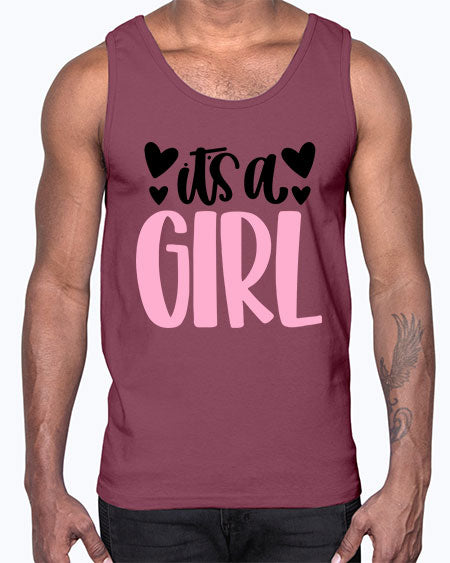 Its A Girl Style 356#- baby- Cotton Tank