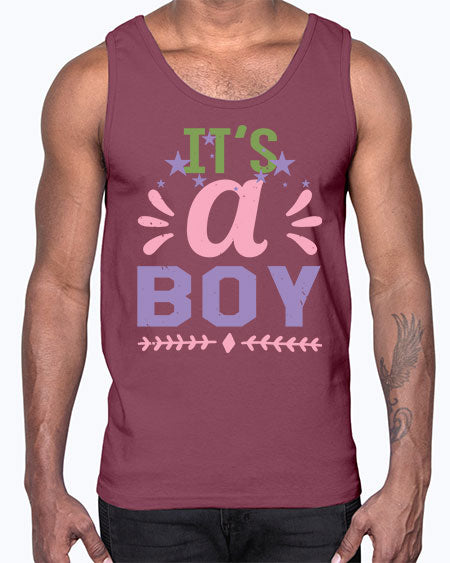 Its a boy Style 131#- baby shower- Cotton Tank