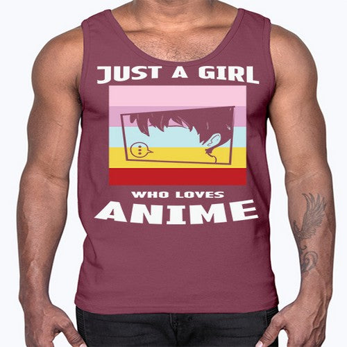 Just A Girl Who Loves Anime 265#- anime- Cotton Tank