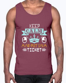 Keep calm and put in a ticket 28#- computer- Cotton Tank