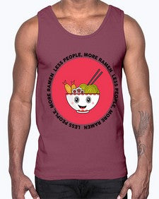 Less People More Ramen 1283#- Ramen- Cotton Tank