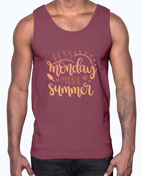 Less monday more summer 90#- summer- Cotton Tank