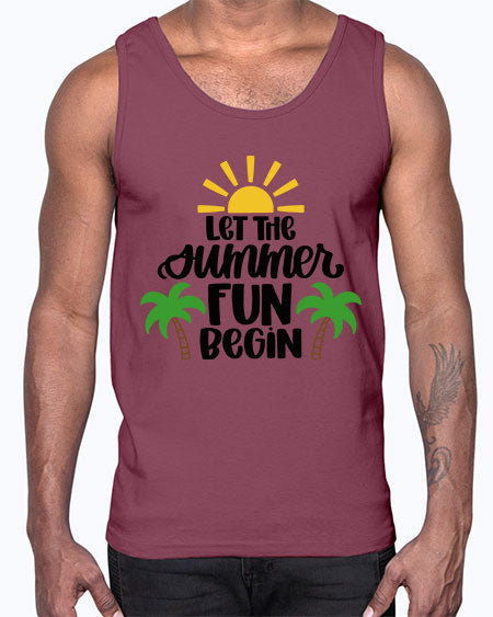 Let The Summer Fun Begin Style 35#- summer- Cotton Tank