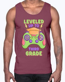 Leveled up to third Grade 472#- third grade- Cotton Tank