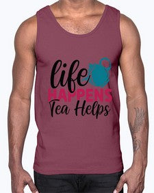 Life Happens Tea Helps 1310#- tea- Cotton Tank